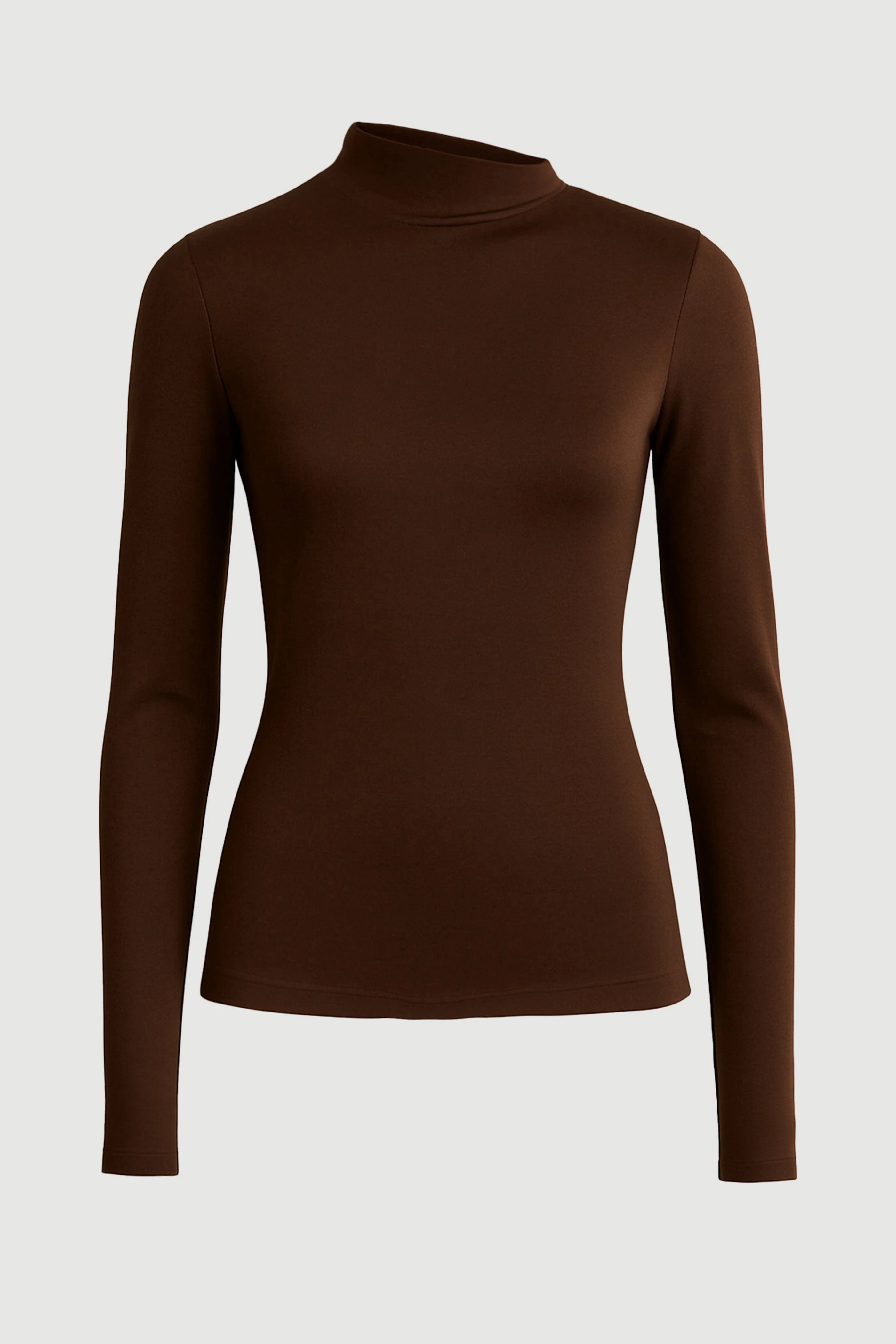Vittoria Asymmetric-Neck Semi-Sheer Ruched Tee - Image 7