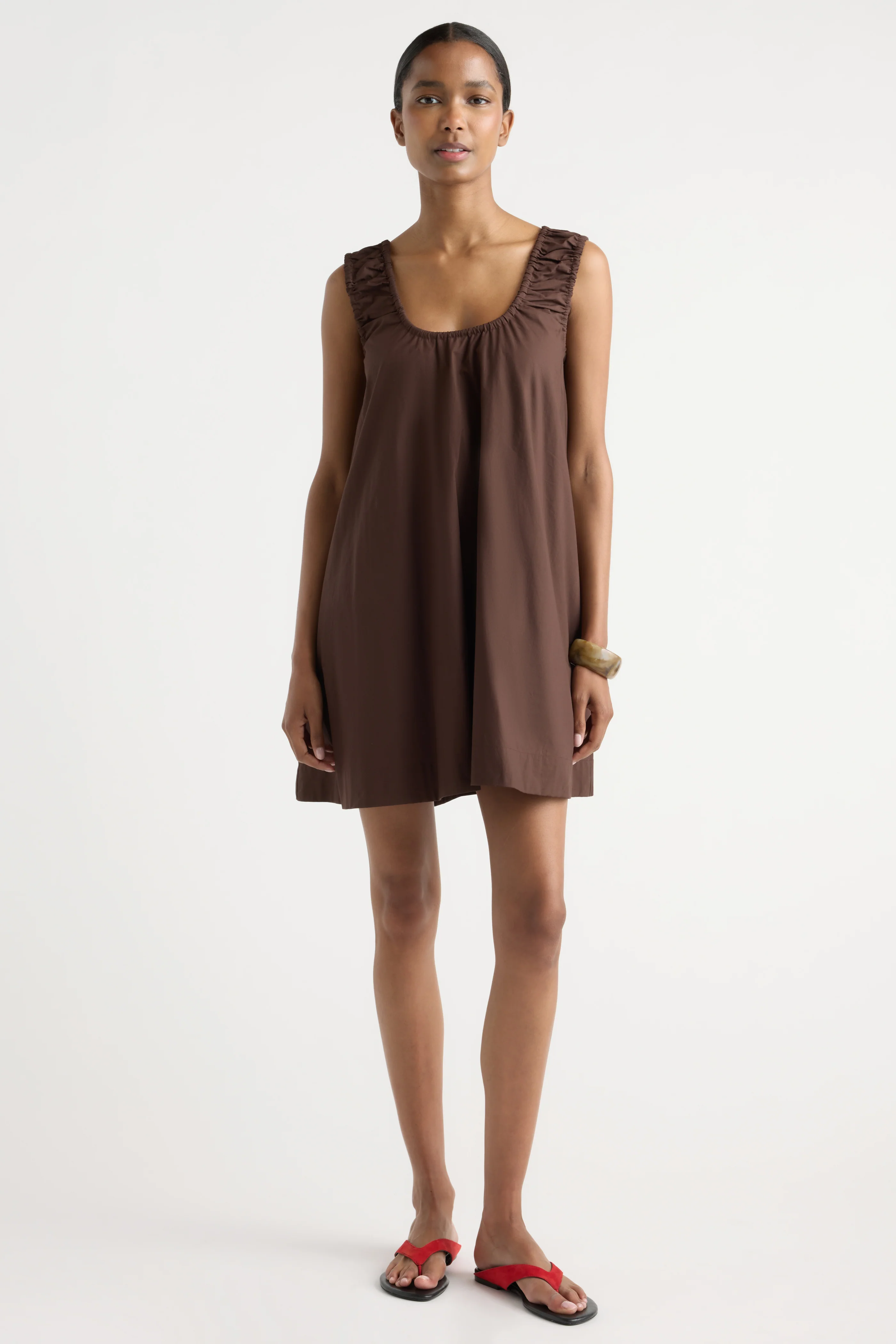 Winnie Organic Cotton U-Neck Mini Dress - Image 4