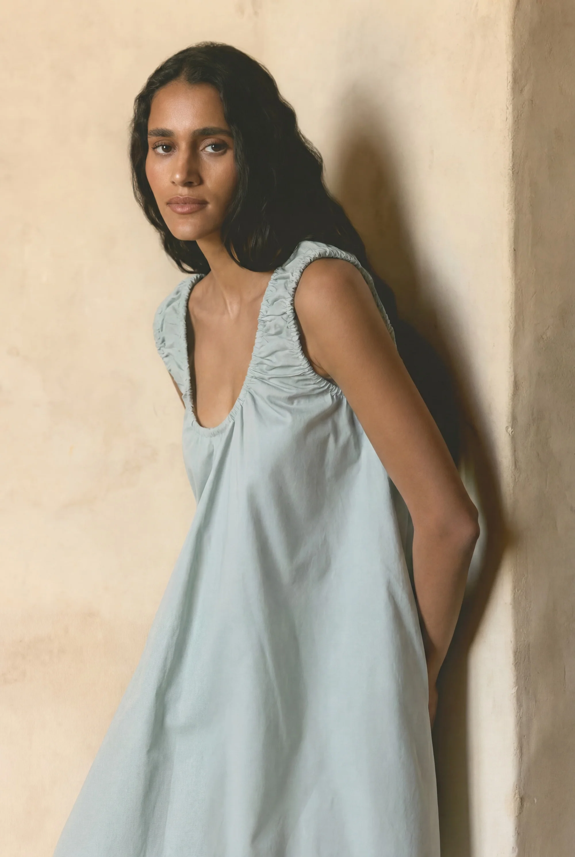 Winnie Organic Cotton U-Neck Mini Dress - Image 6