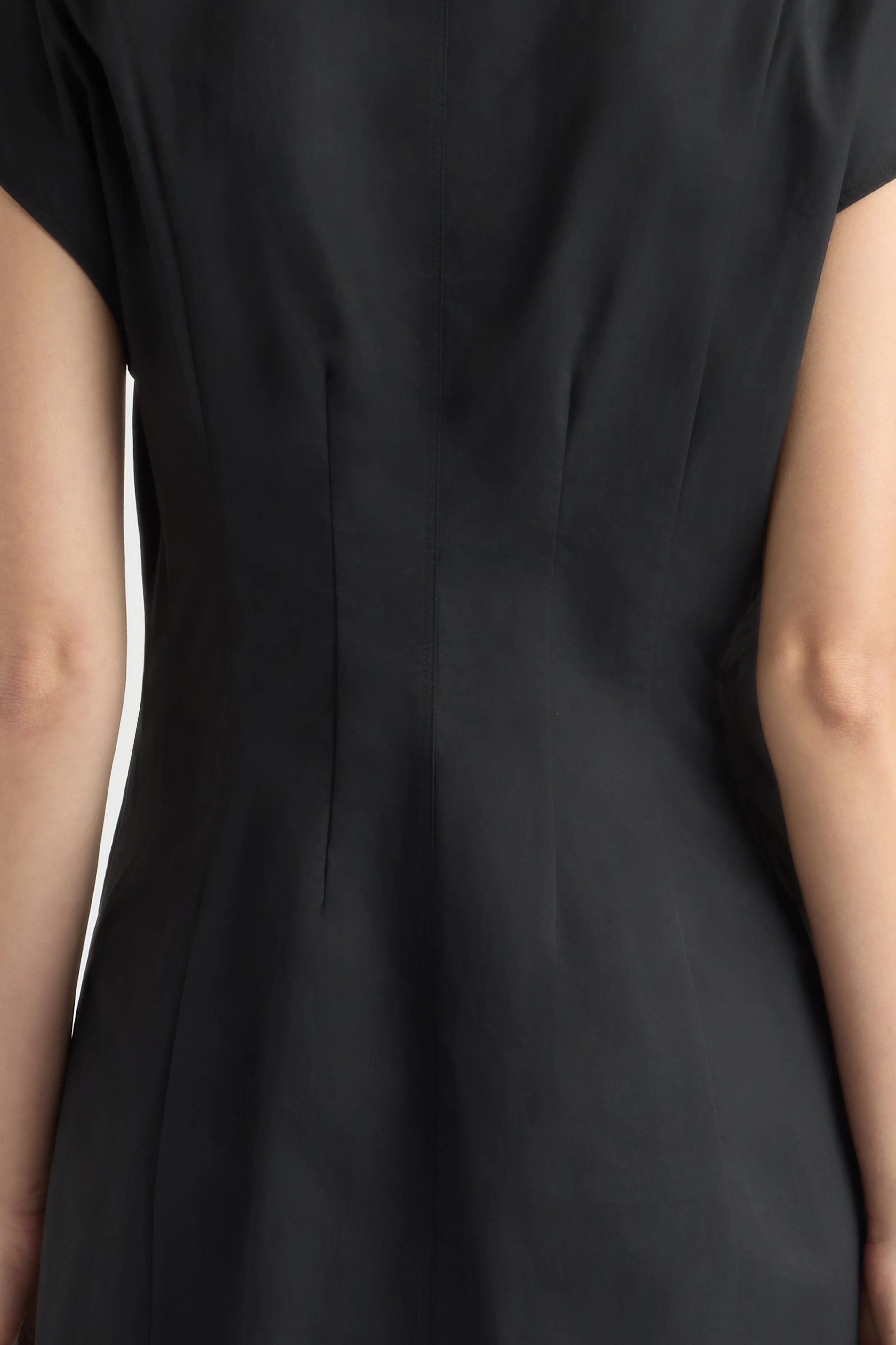 Zarine Sculpted Button Dress - Image 9